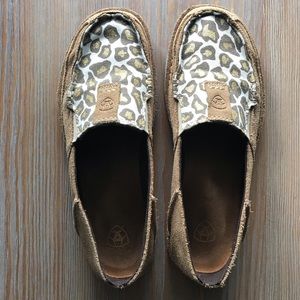 Ariat Women’s Leopard Print Cruisers, Sz. 7